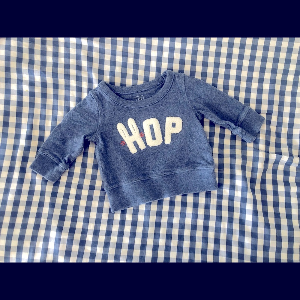 Baby Gap Easter Hop Sweatshirt 3-6 months